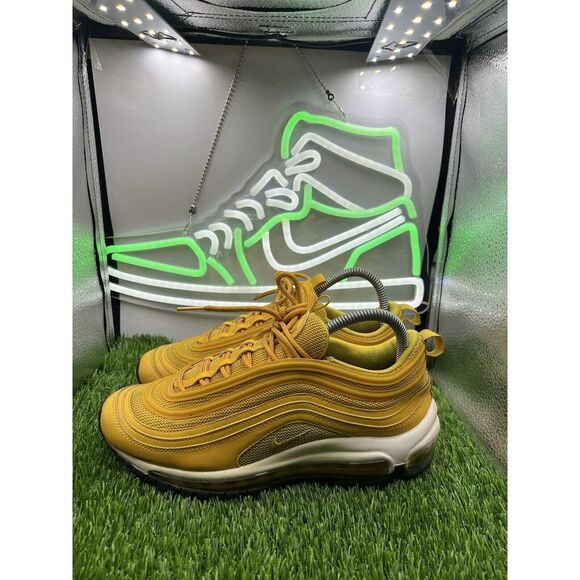 Nike Air Max 97‎ Olympic Rings Mustard Gold Yellow 921733-701 Sneakers Size 8 - Picture 1 of 8